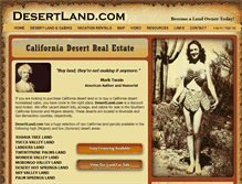 Tablet Screenshot of desertland.com